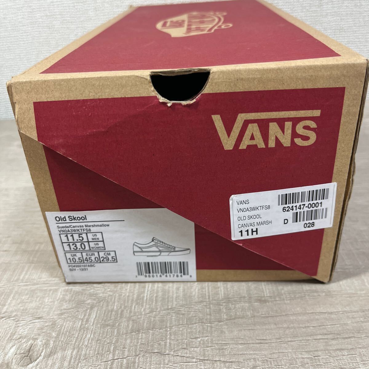 1円スタート売切り 新品未使用 vans バンズ OId Skool オールドスクール スエード キャンバス USA企画 完売品 29.5cm ホワイト ネイビー_画像8