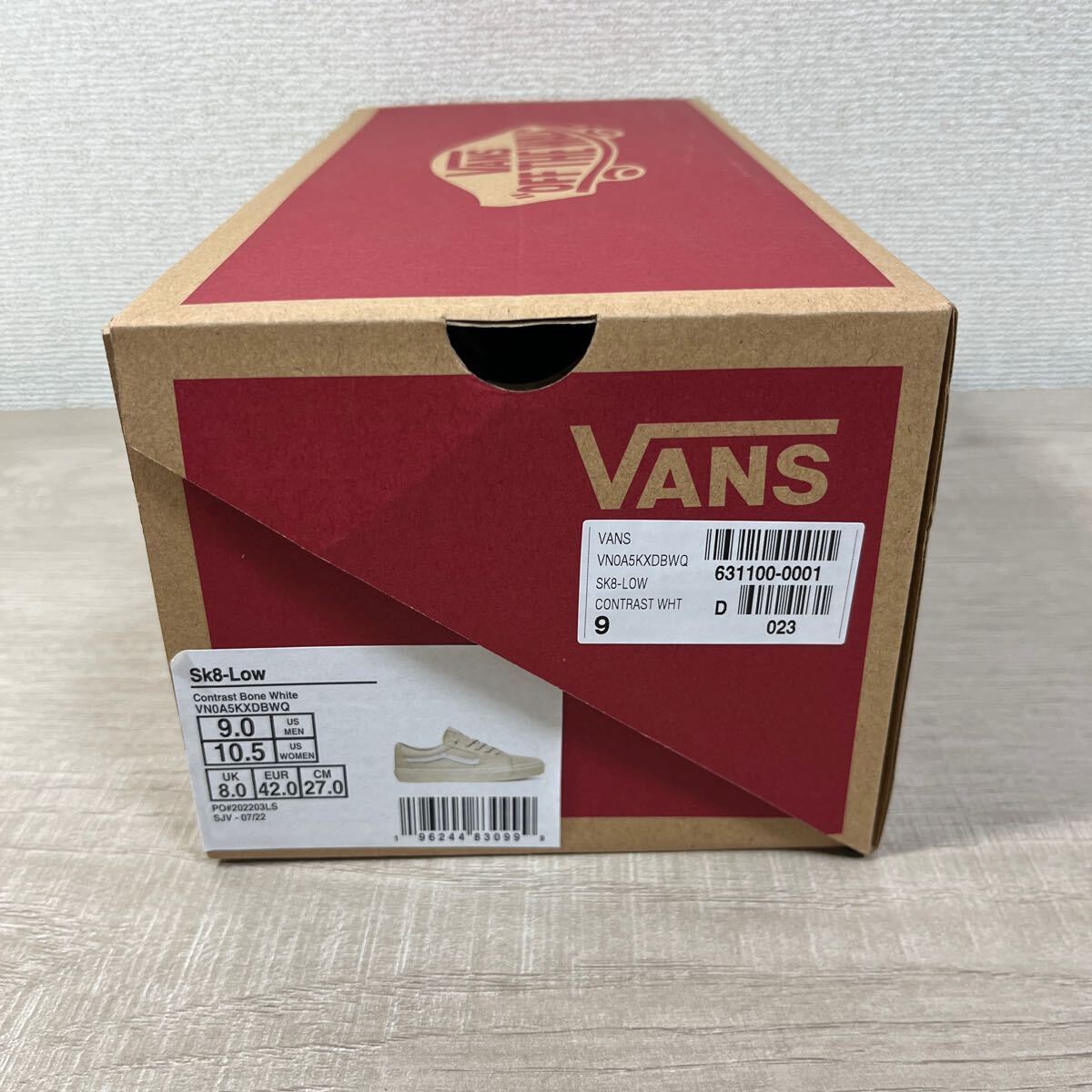 1円スタート売切り 新品未使用 スニーカー VANS バンズ SK8LOW スケートロー USA企画 完売 27cm オールドスクール ERA スケハイ ベージュの画像8