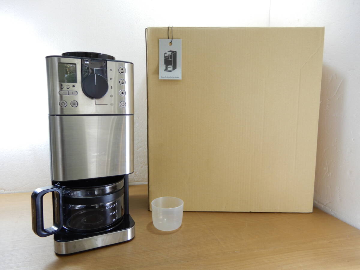 Z3089★\1～MUJI/無印良品　家庭用　豆から挽けるコーヒーメーカー/ミル付きコーヒーメーカー　ドリップ式　model:MJ-CM1_画像1