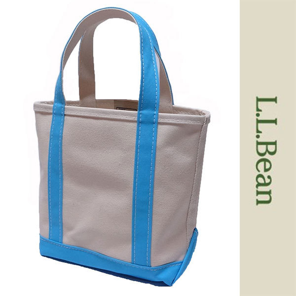 新品 LLBean トートバッグ TOTE BAG エルエルビーン キャンバス コットン ブルー シーズンカラー 手さげ エコバッグ アウトドア 正規品_画像1