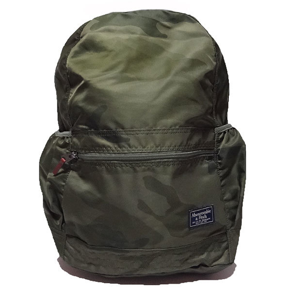 新品 Abercrombie & Fitch BACKPACK アバクロンビー&フィッチ バックパック カモフラ 迷彩 かばん バッグ リュック デイパック 正規品