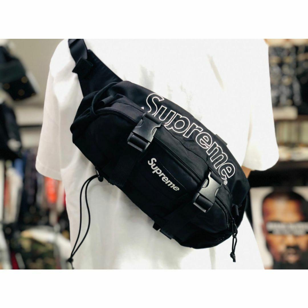 ☆ 19FW Supreme シュプリーム Waist Bag ウエストバッグ ショルダーバッグ ボディーバッグ バッグ box logo ボックスロゴ (ブラック黒)MGC_画像1