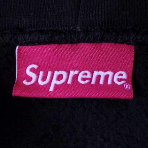 ☆ 18SS Supreme シュプリーム Sideline Hooded Sweatshirt サイドライン スウェット パーカー 袖 ロゴ (ブラック黒M)MSA_画像8