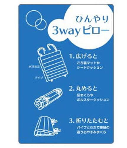 昭和西川 ミッキー＆ミニー 3wayピロー ひんやり枕 ブルー_画像2