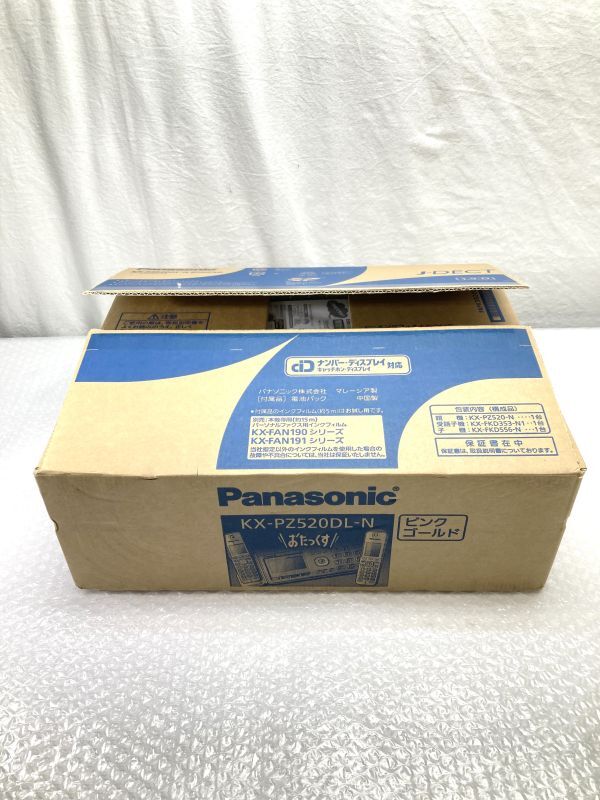 08【P822】◆未使用◆ Panasonic パナソニック パーソナルファックス おたっくす KX-PZ520DL N ピンクゴールド 電話の画像1