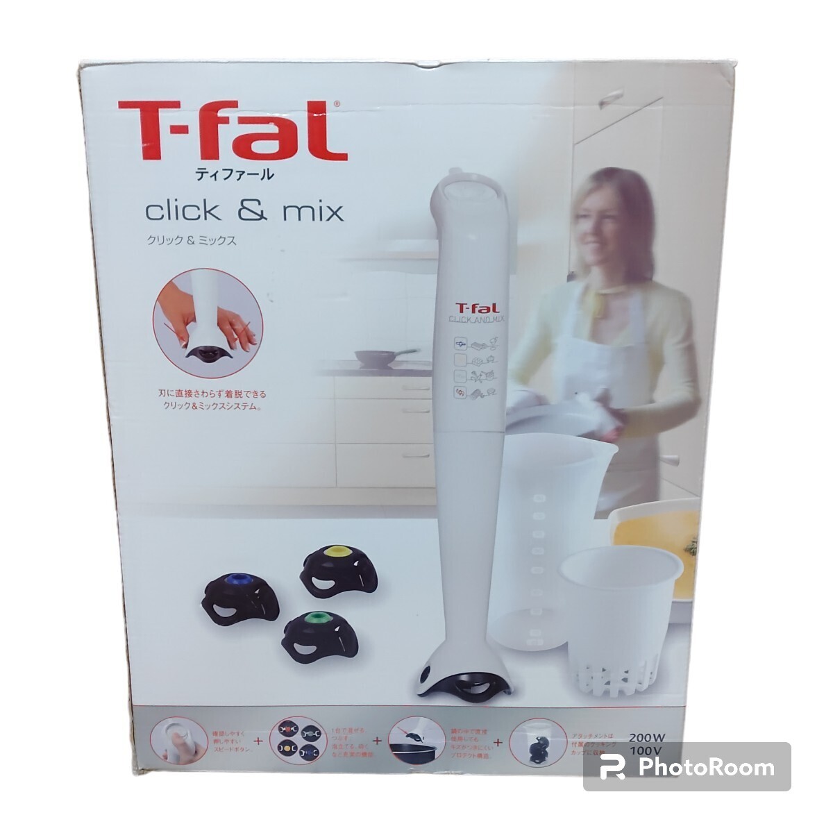 【新品未使用/完品・送料無料】ティファール/T-fal　クリック&ミックス　ハンドブレンダー　スティックミキサー　HB4401JP