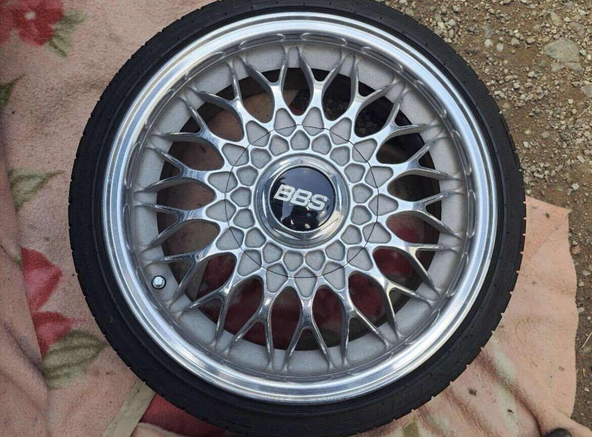 売り切り BBS RG 16インチ 6.5J +40 4穴 PCD100 PCD加工品　バリ溝タイヤ付 165/45/R16_画像2