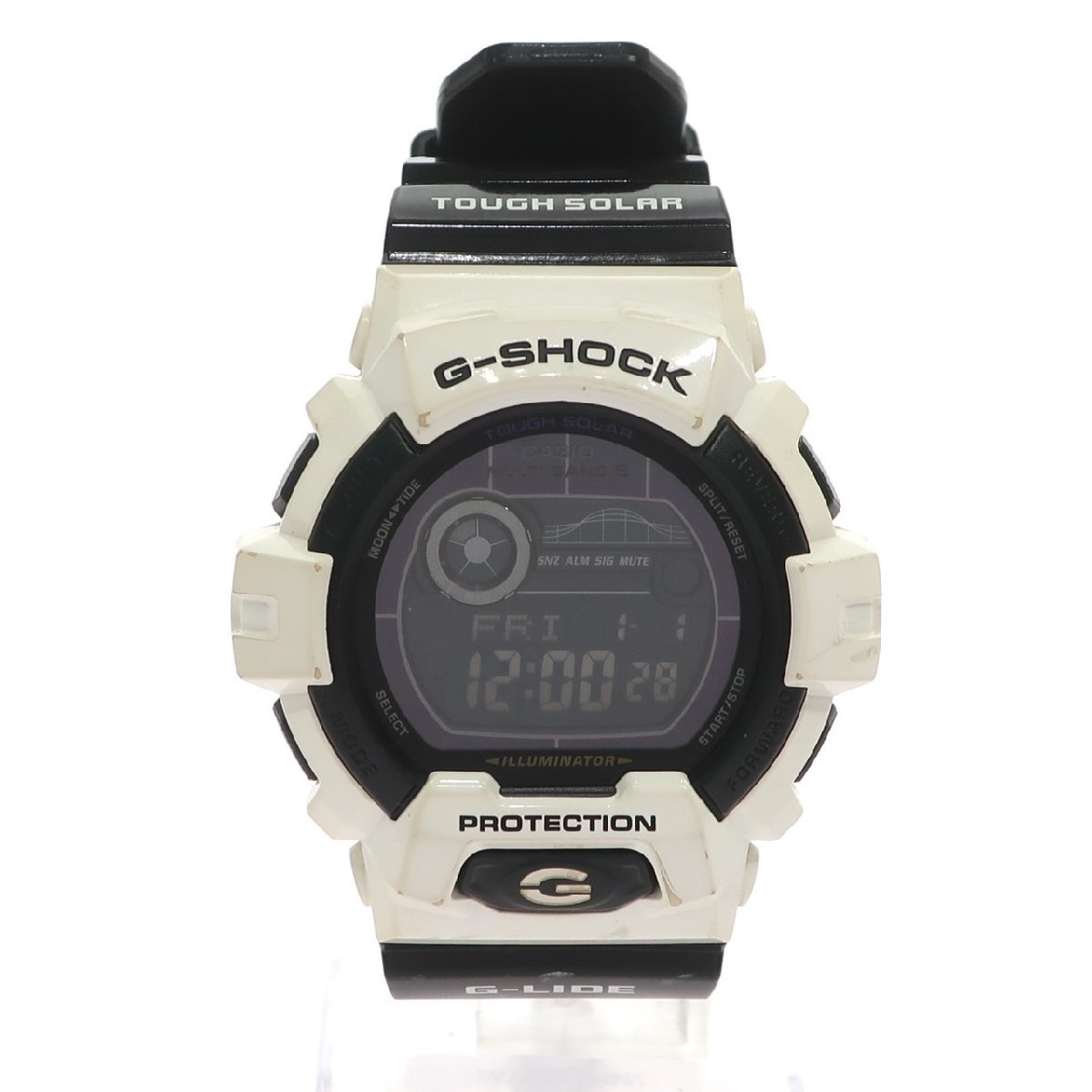 1円スタート 稼働品 CASIO カシオ G-SHOCK Gショック G-LIDE ジーライド GWX-8900B タフソーラー 電波ソーラー デジタル メンズ 腕時計_画像1