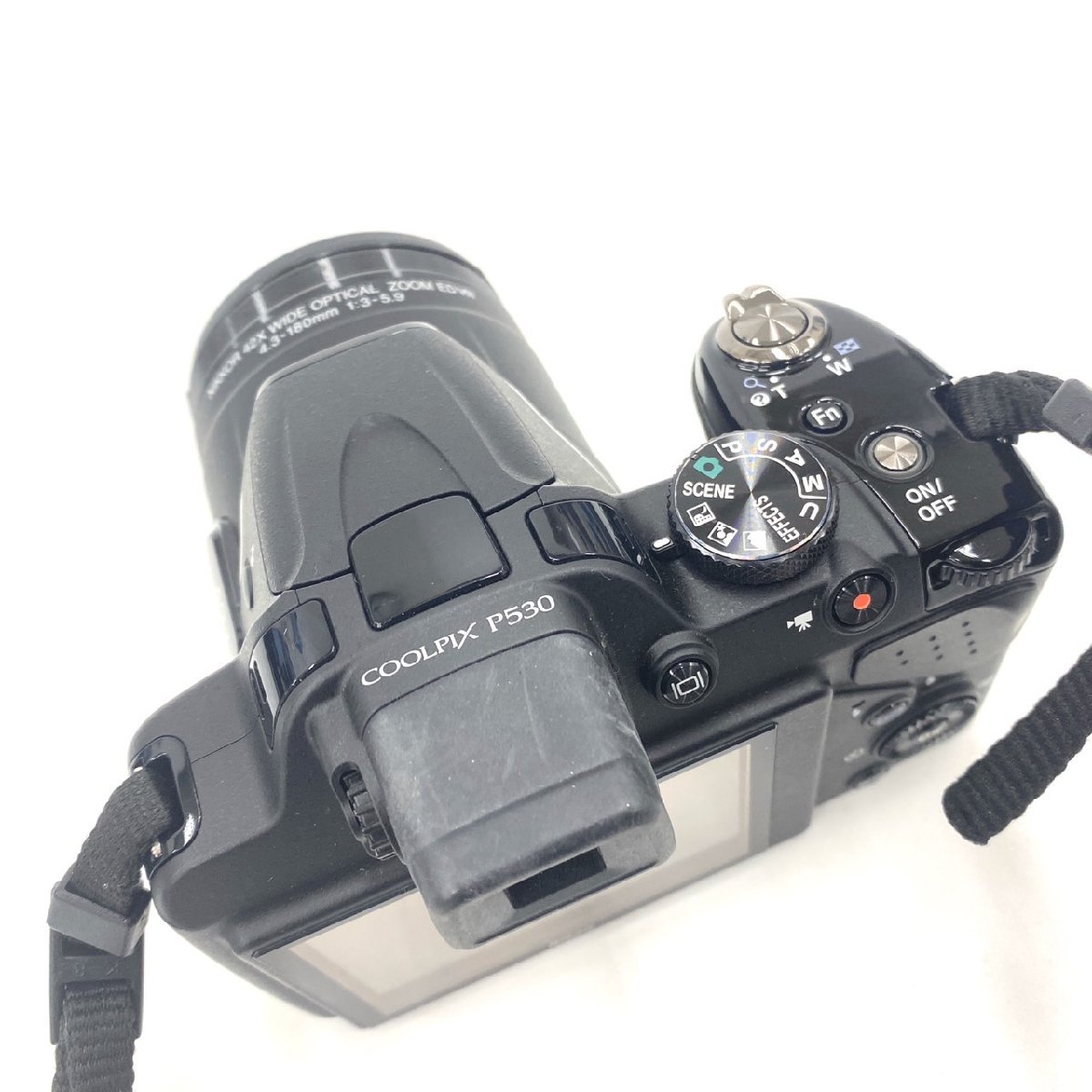 1円スタート Nikon ニコン COOLPIX P530 クールピクス デジタルカメラ デジカメ ブラック 4.3-180mm 1:3-5.9 電池式 単三 動作未確認_画像5