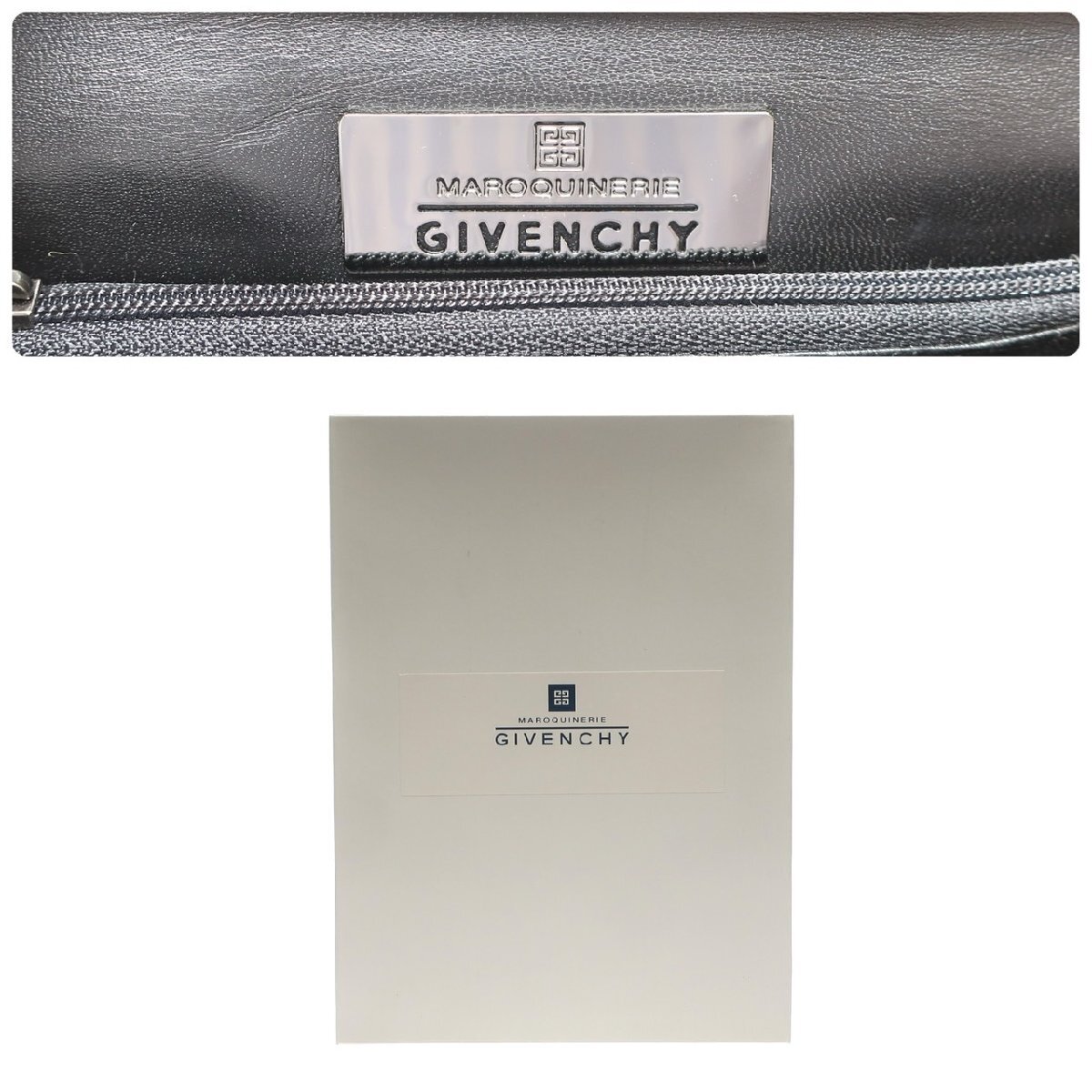 1円スタート GIVENCHY ジバンシー ジバンシィ レザー 2way ハンドバッグ ロゴ ショルダーバッグ 手提げ 斜め掛け ブラック 黒 レディース_画像10