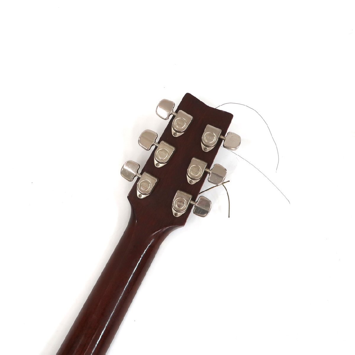 1円スタート YAMAHA ヤマハ アコースティックギター FG-130 アコギ 本体 弦楽器 6弦 音楽 演奏 ハードケース付き 動作未確認の画像8