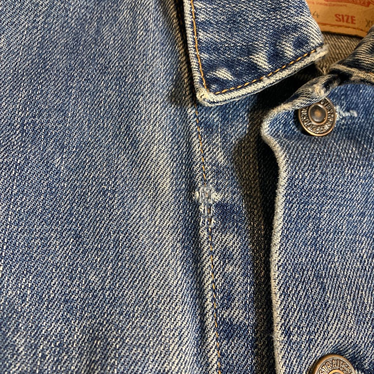 く1386 EURO Levi's ユーロリーバイス 70550 04 デニムジャケット トラッカージャケット XL T99刻印 ジージャン_画像10