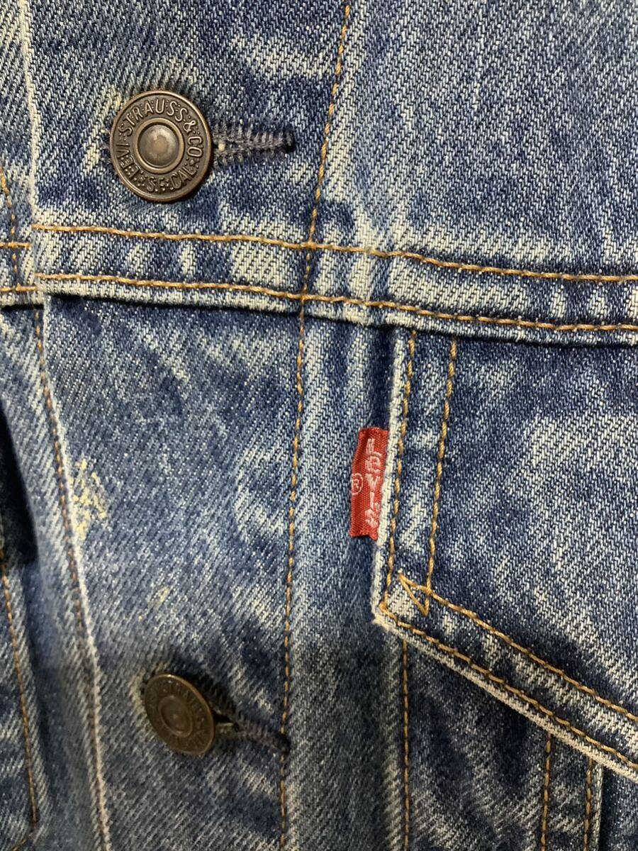 そ1327 Levi's リーバイス 70505 デニムジャケット トラッカージャケット 38 ジージャン Gジャン アメカジ 香港製_画像6