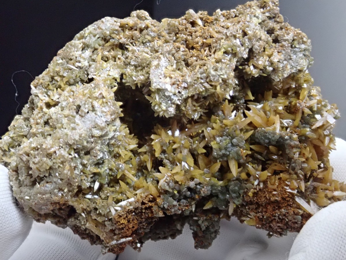 【無数結晶】ウルフェナイト&ミメタイト　モリブデン鉛鉱&ミメット鉱　原石　標本_画像4