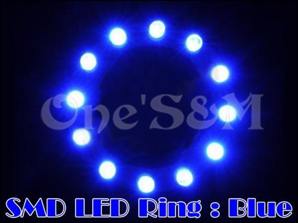 E8-2BL SMD LEDリング イカリング 青色 ライブディオ/ZX AF34 AF35 ズーマー/X PCX125/150/160 フォルツァ MF06 MF08 MF10 汎用_画像1