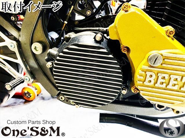 C5-13RD 最高級 ジュラルミン CNC クラッチ カバー レッド カラー・ボルト付き CBX400F CBR400F CBX550F NC07 NC17 PC04用_画像7