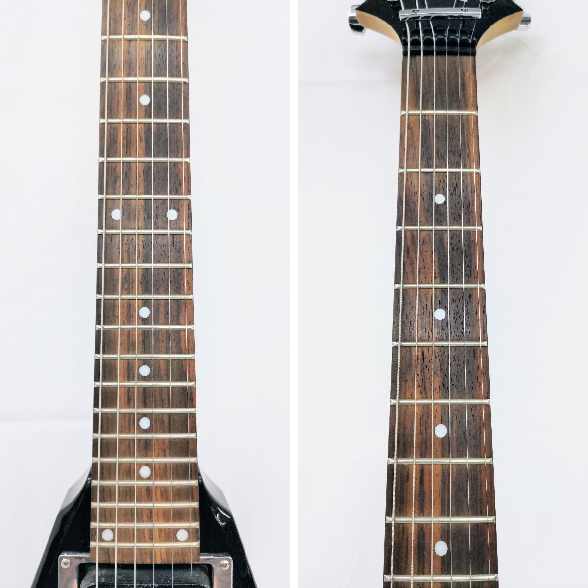 T1597 B.C Rich ビーシーリッチ エレキギター フライングVタイプ ブラック 黒 V字型 Vシェイプ 変形ギター ギター 弦楽器_画像4