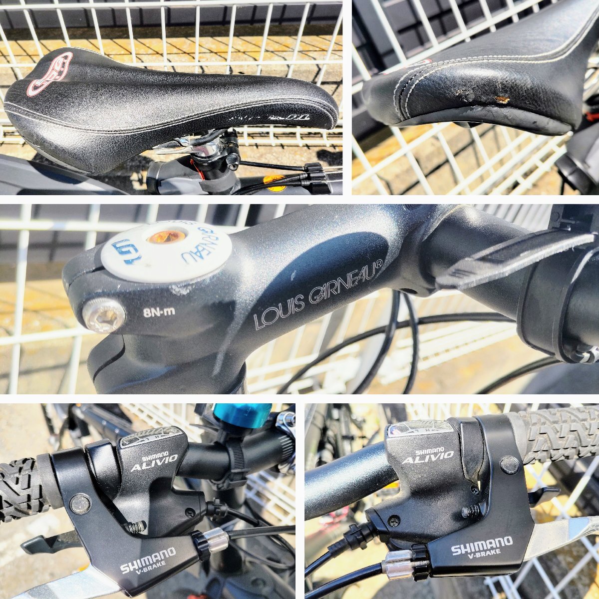 T1607【千葉県/東京都限定　送料無料】LOUIS GARNEAU LGS-XC CASPER PRO マウンテンバイク 2008年モデル ブラック サイズ50 500mm_画像5