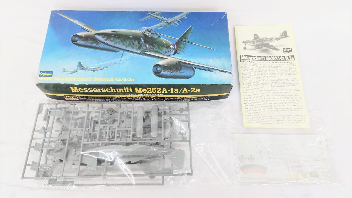 T1587 未組立 戦闘機 プラモデル まとめ売り TAMIYA タミヤ Hasegawa ハセガワ ダッソー ミラージュIIIC メッサーシュミットMe109G_内袋未開封