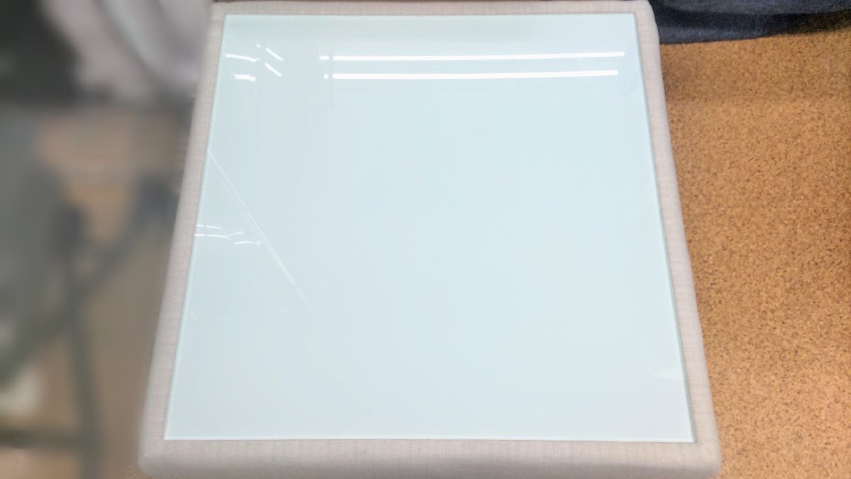 T1656 【千葉県/東京都 送料無料 自社配達/店頭引取限定】 FLYMe Noir フライミーノワール ガラス ローテーブル センターテーブルの画像6