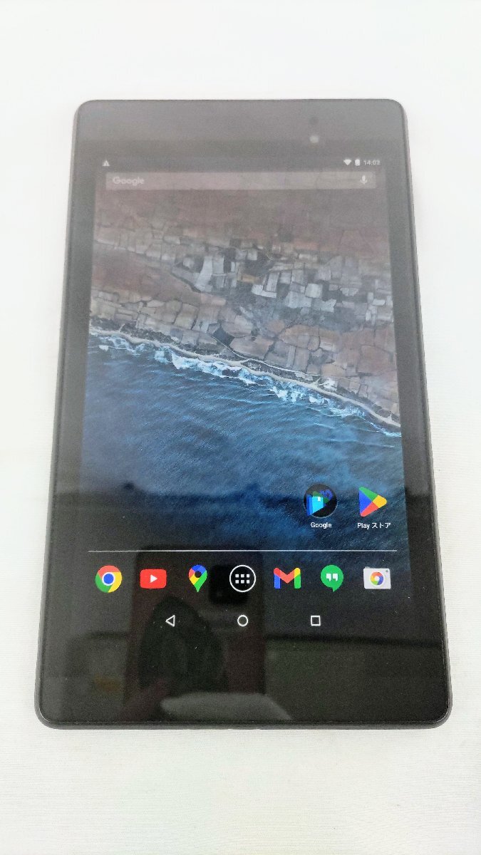 T1652初期化済み ASUS NEXUS7 TABLET APQ8064 ME571-16G エイスース ネクサス7 タブレット 16GB 7インチ ブラック Android アンドロイド_画像1