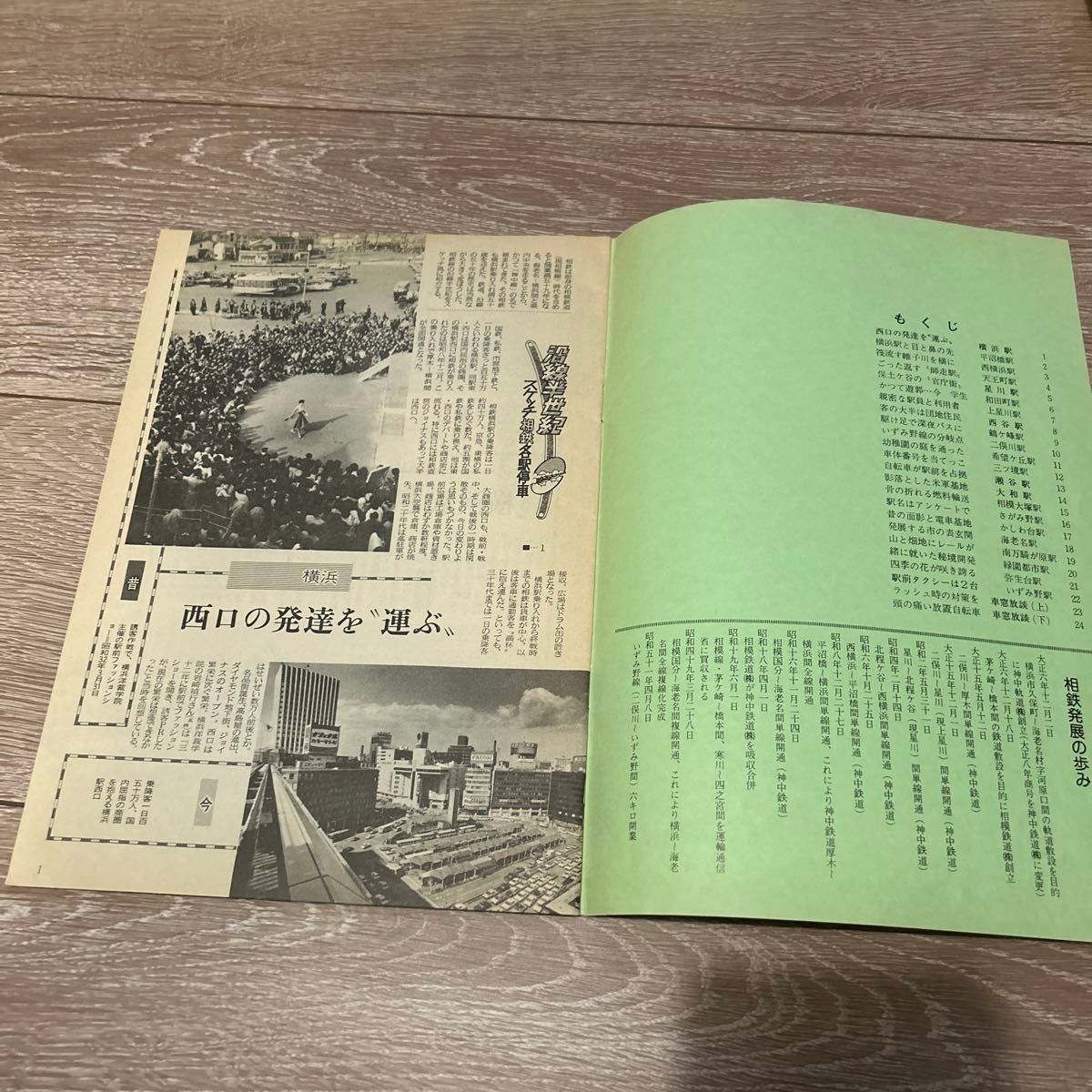 相模鉄道　横浜駅乗り入れ50周年記念　冊子