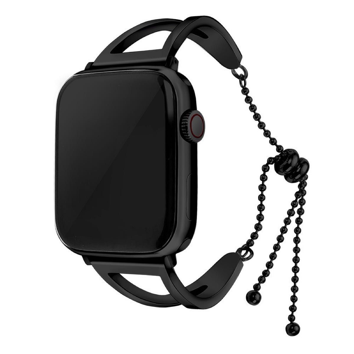 適用iwatchベルト全シリーズ使用、金属透かし彫りチェーン、アップルV型ベルト