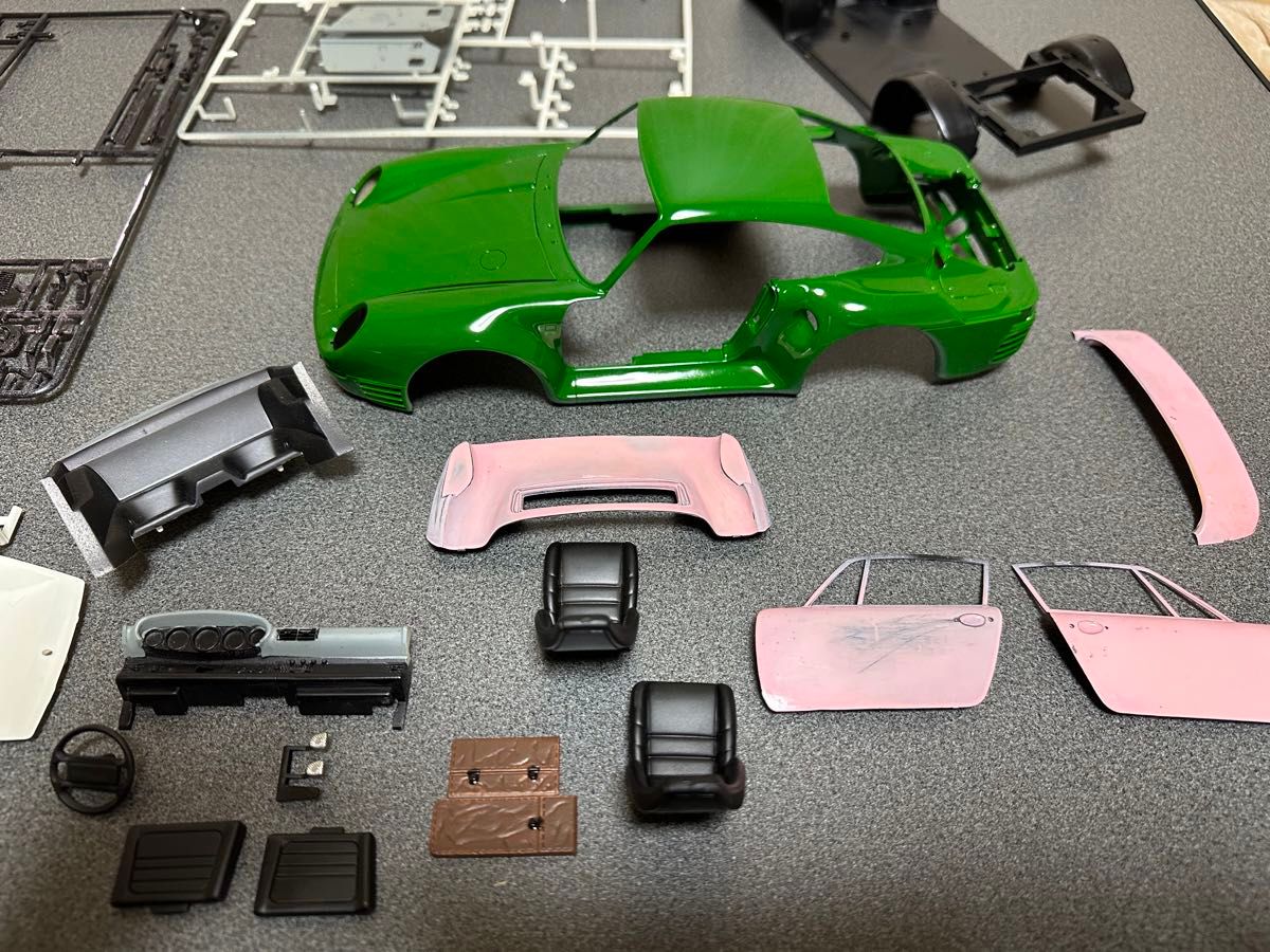 プラモデル フジミ ポルシェ959 1/16 ブラックスター 制作途中品 プラモデル フジミ ポルシェ959 1/16 ブラックスター 制作途中品