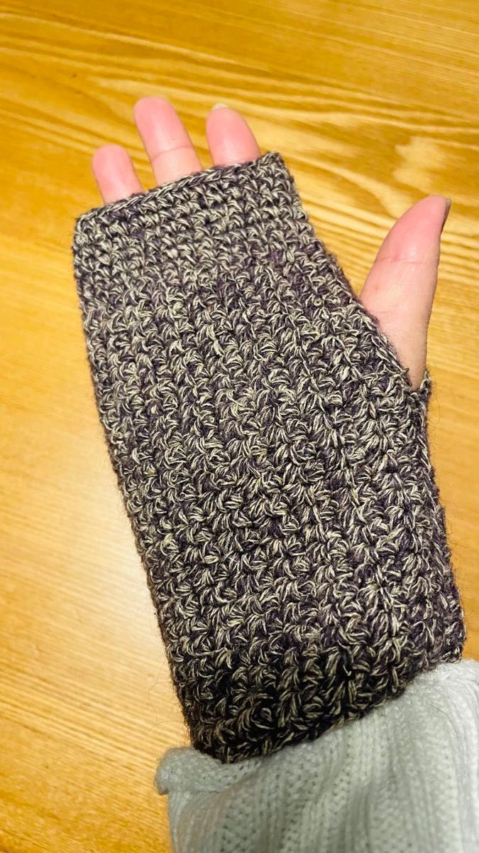 手編みアームウォーマー 手袋