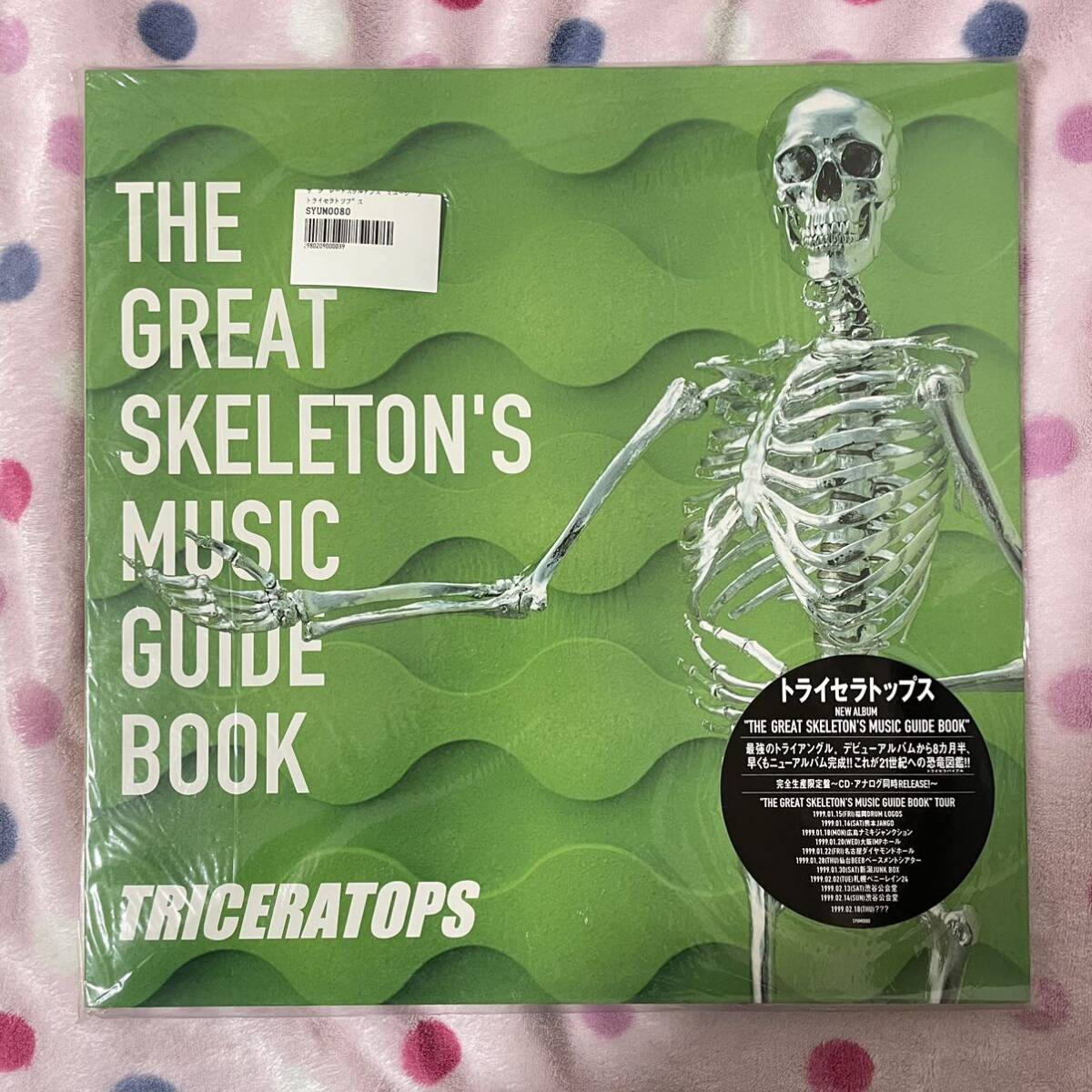 【LP】【シール帯】◆即決◆美盤 中古■【TRICERATOPS トライセラトップス / THE GREAT SKELETON'S MUSIC GUIDE BOOK】■SYUM0080_画像1