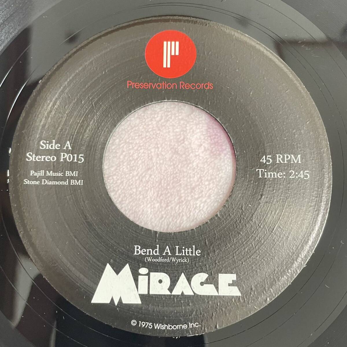 【7inch】◆即決◆中古■【MIRAGE / Bend A Little / I've Got The Notion】7インチ EP■P015 free soul funk aor light mellow Supremesの画像1