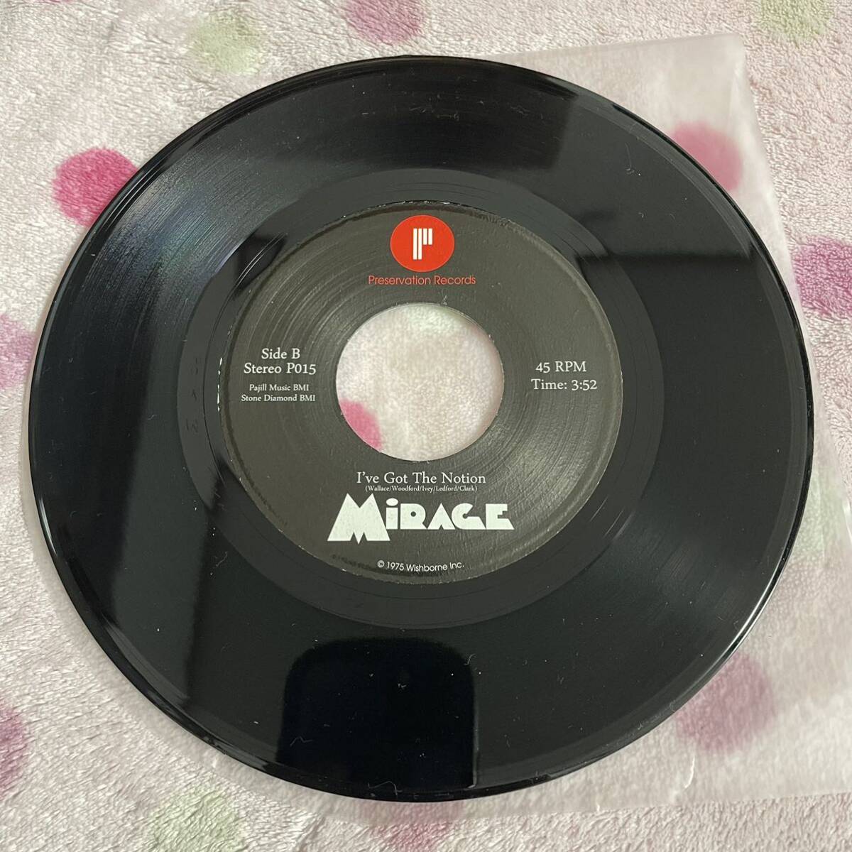 【7inch】◆即決◆中古■【MIRAGE / Bend A Little / I've Got The Notion】7インチ EP■P015 free soul funk aor light mellow Supremesの画像5