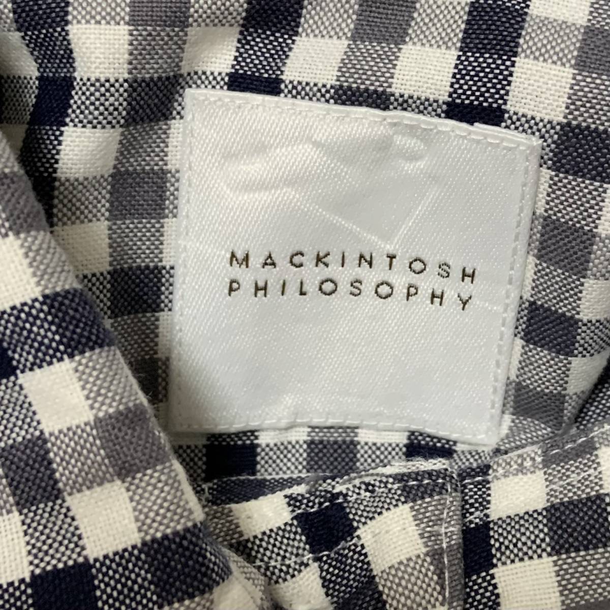 MACKINTOSH PHILOSOPHY! рубашка с длинным рукавом! кнопка down!. карман! проверка! Macintosh! SIZE 38