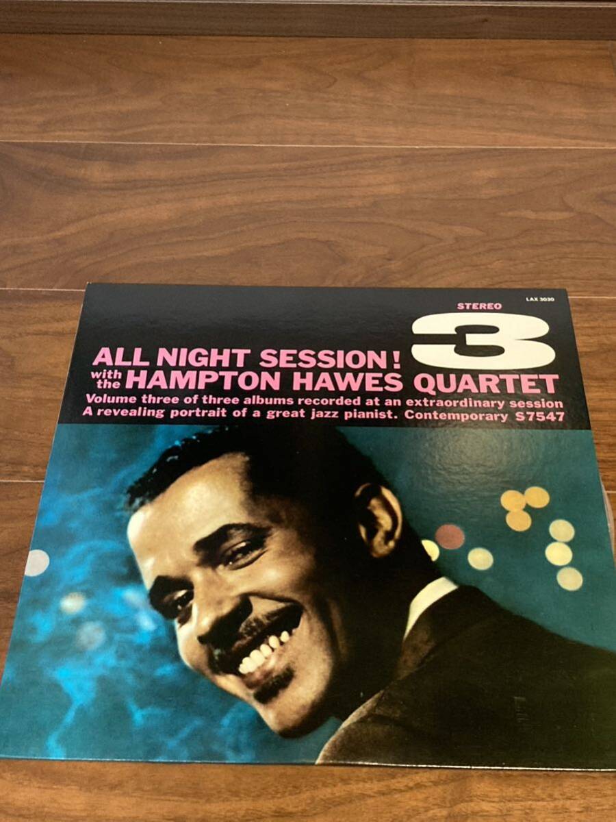 LP/Hampton Hawes/All Night Session Vol.3/ハンプトン・ホース/オール・ナイト・セッションVol.3/LAX-3030_画像1