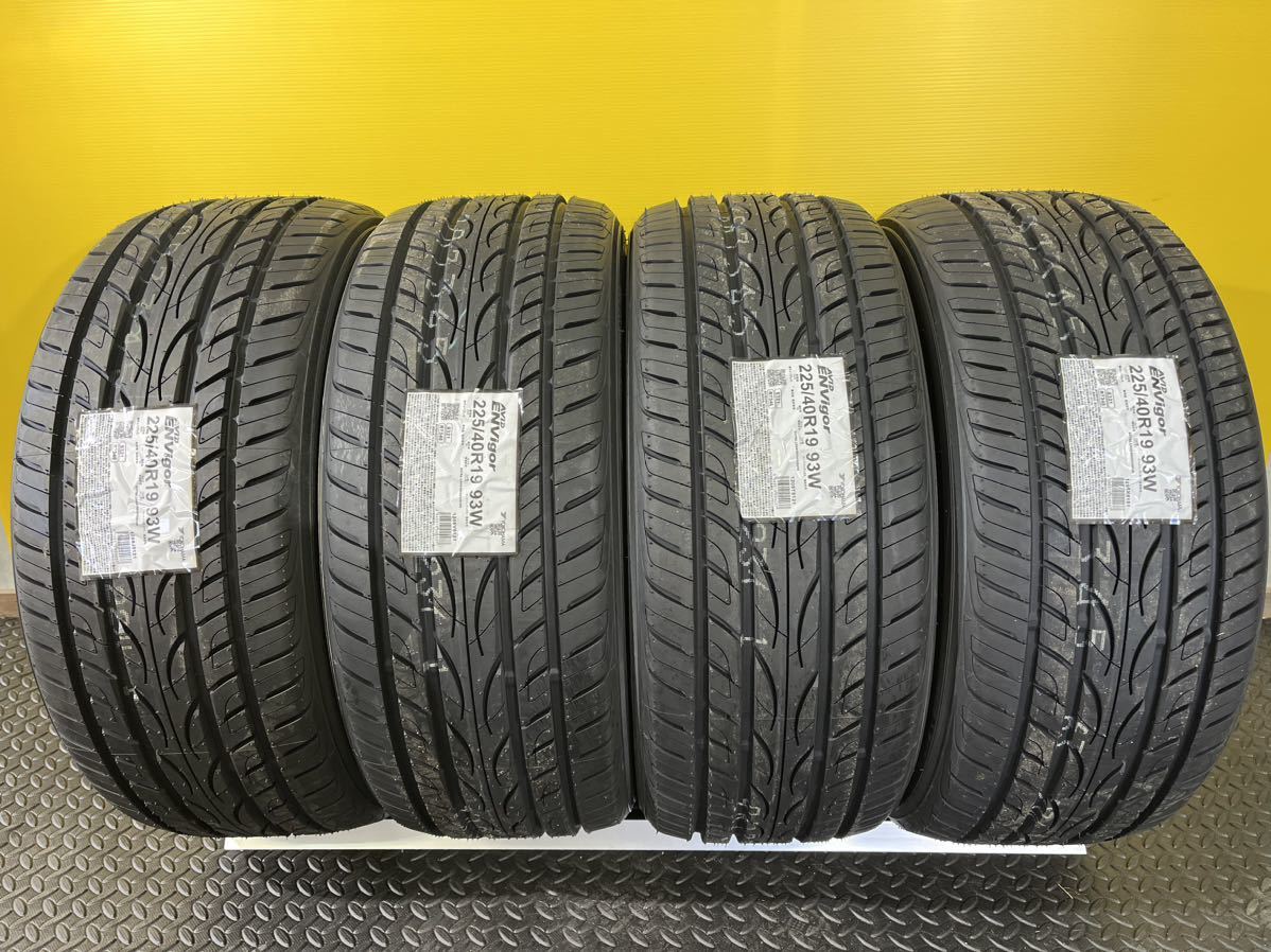 T792 新品未使用 225/40R19 YOKOHAMA AVID ENVigor ヨコハマ エイビット エンビガー イボ付き 夏タイヤ サマータイヤ 2021年製 4本セットの画像1