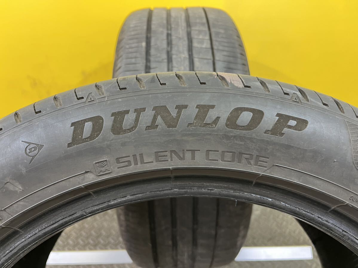 T922 中古タイヤ 245/45R17 DUNLOP VEURO VE304 SILENT CORE ダンロップ ビューロ 夏タイヤ サマータイヤ バリ溝 2020年製 2本のみの画像4