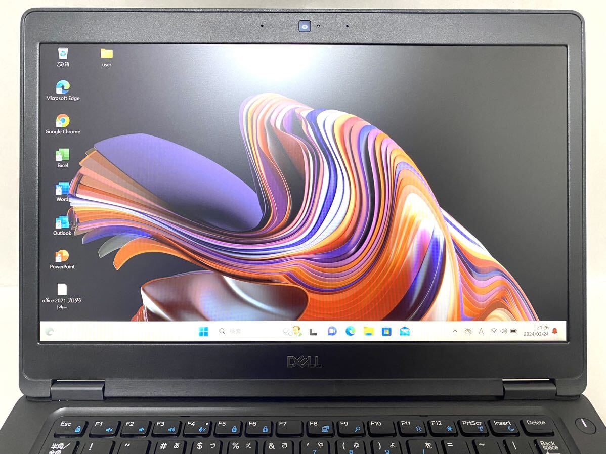 【Office 2021 Pro付き！】デル DELL LATITUDE 5490 ノートパソコン Windows11 Pro Core i5 8250 8GB SSD256GBの画像3