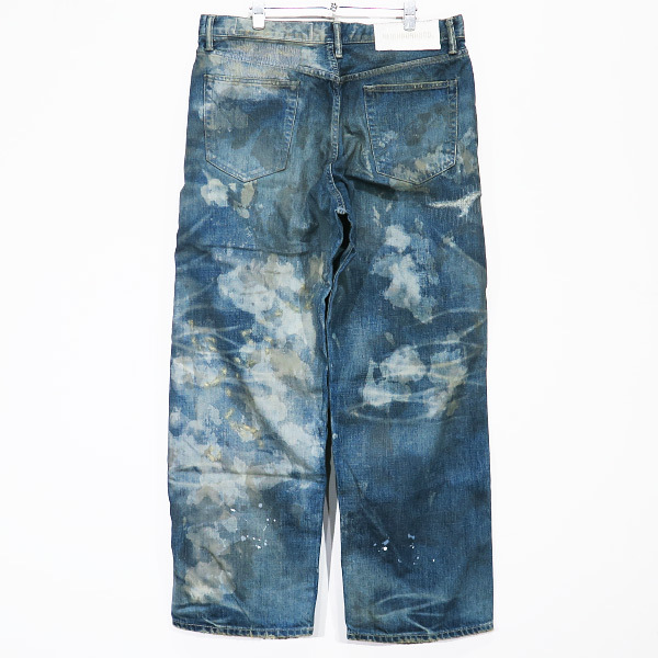 NEIGHBORHOOD Neighborhood джинсы 24SS SAVAGE DENIM DP WIDE PANTS Savage Denim глубокий широкий брюки индиго Maz