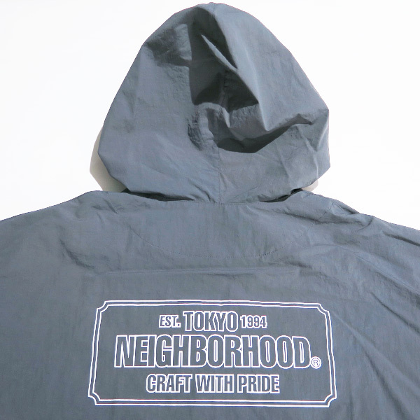 NEIGHBORHOOD ネイバーフッド 23AW ZIP UP HOODED JACKET 232TSNH-JKM03 ジップ アップ フーデッド ジャケット グレー アウター Maz_画像6