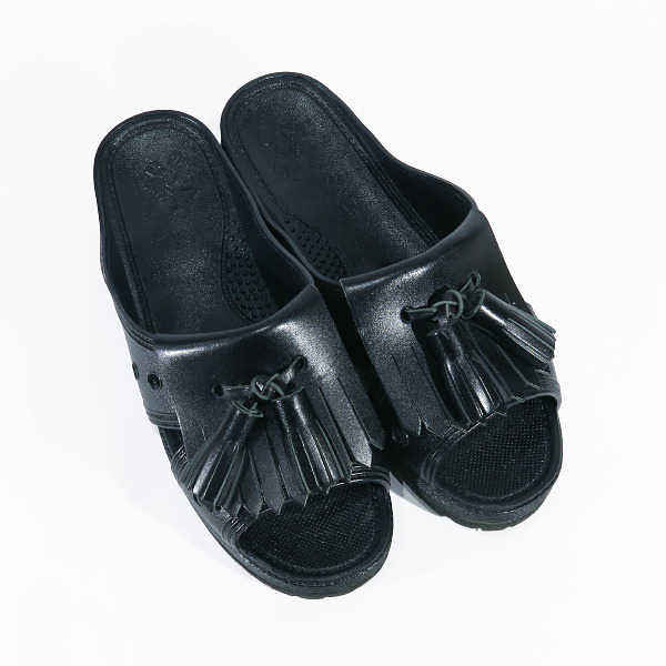 bench ベンチ CANNABIS別注 BENSAN-D TASSEL With Vibram Sole カンナビス ベンサン ブラック Mazの画像7