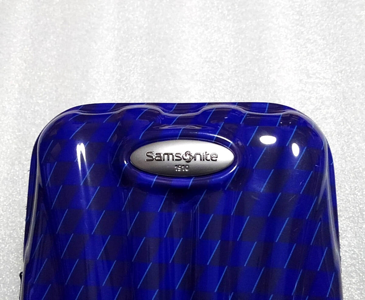 即決 ANA × SAMSONITE サムソナイト ファーストクラス アメニティ ポーチ ケース ブルー 柄あり 非売品 未使用 バッグ 全日空の画像4
