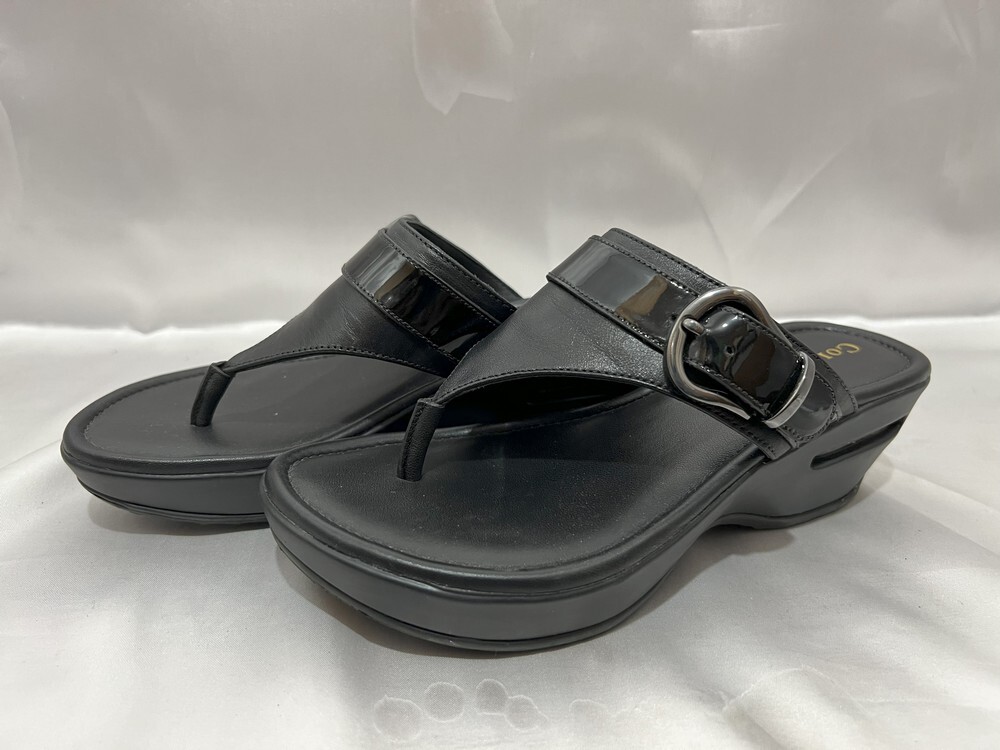 COLE HAAN Cole Haan NIKE AIR sole sandals lady's size :5(22.5cm) color : black 