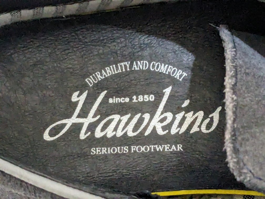 HAWKINS Hawkins suede leather race up shoes HL60022 size :26cm color : gray 