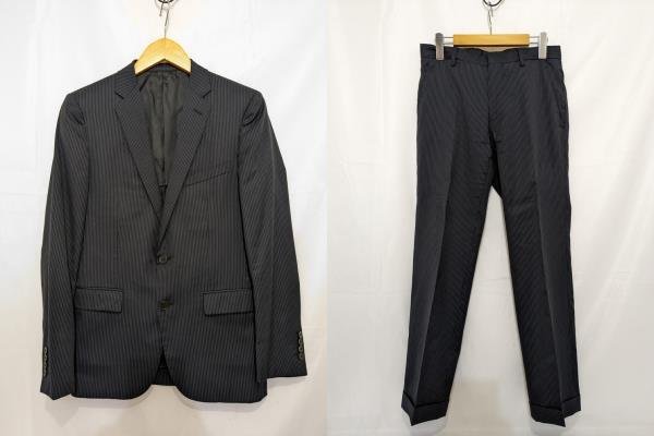 UNITED ARROWS WHITE LABEL United Arrows white lable stripe pattern setup suit size :46