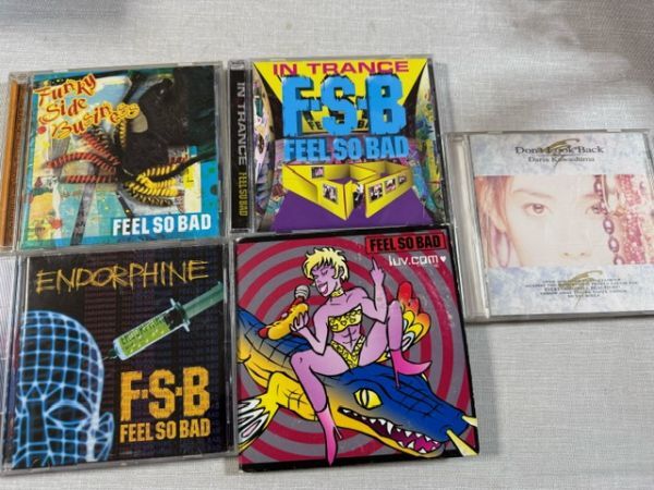 FEEL SO BADフィールソーバッド/川島だりあ オリジナルアルバムCD5枚セット luv.com/ENDORPHINE/IN TRANCE/Funky Side B../Don't Look Backの画像1