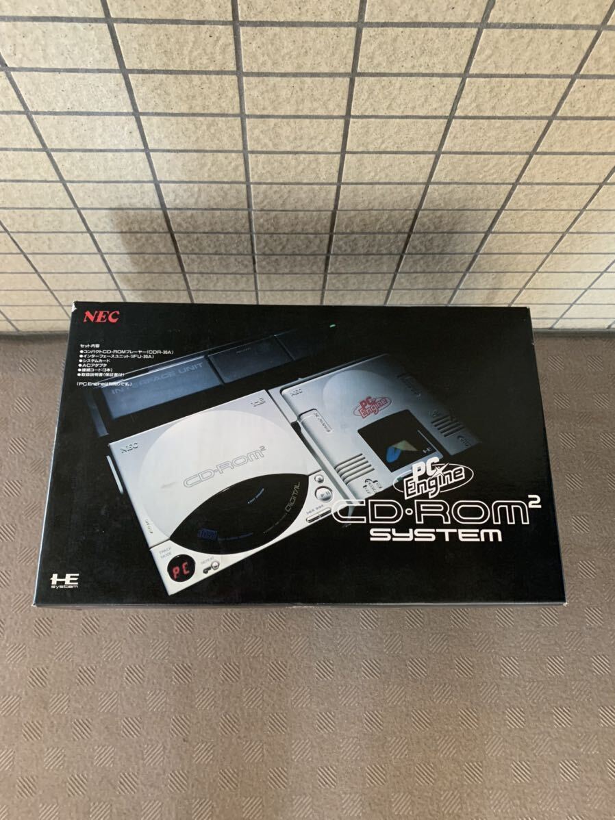 PC engine CD-ROM2 SYSTEM body contents new goods unused goods box pain present condition goods 