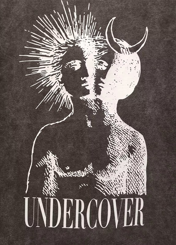 最高峰※定価8万◆イタリア・ローマ発*ROBERT CAVANI/ロベルトカバーニ*限定UNDERCOVER*プリント・vintage・Tシャツ・48/Lサイズ・黒_画像2