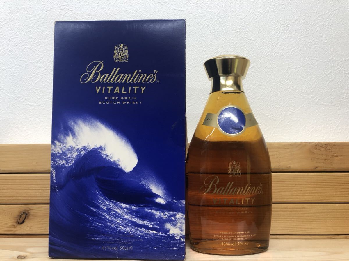 Ballantine's VITALITY バランタイン バイタリティ PURE GRAIN SCOTCH WHISKY スコッチ ウイスキー 500ml 43% 箱付き 古酒 未開栓_画像1