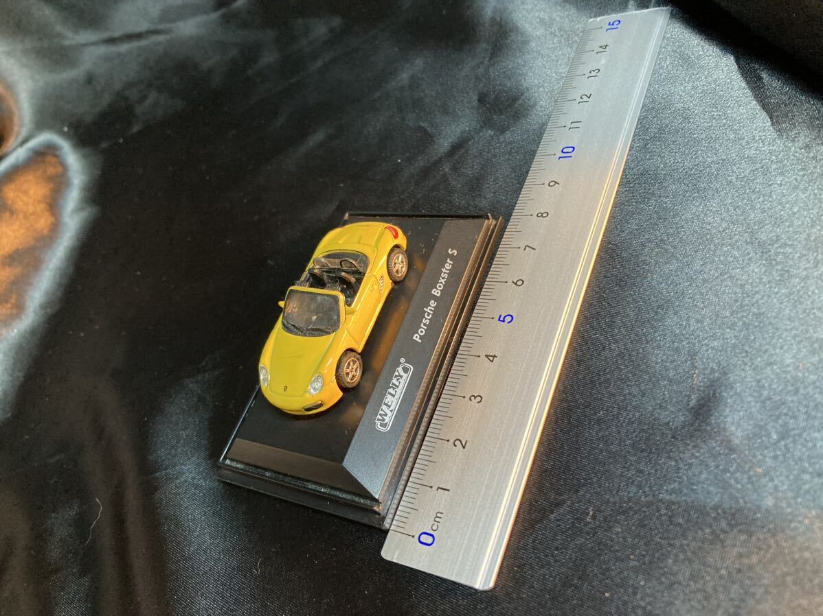 WELLY Porsche boxster5 миникар желтый миниатюра 