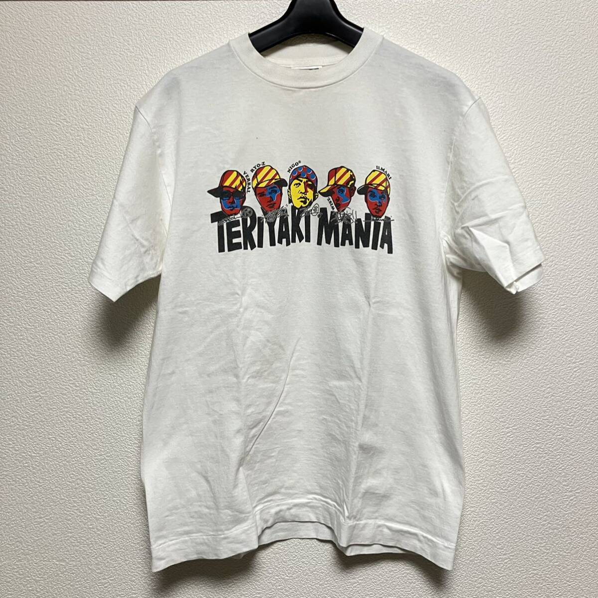 a bathing ape teriyaki boyz Tシャツ 半袖 ホワイト Mサイズ bape エイプ テリヤキボーイズ nigo verbal_画像1